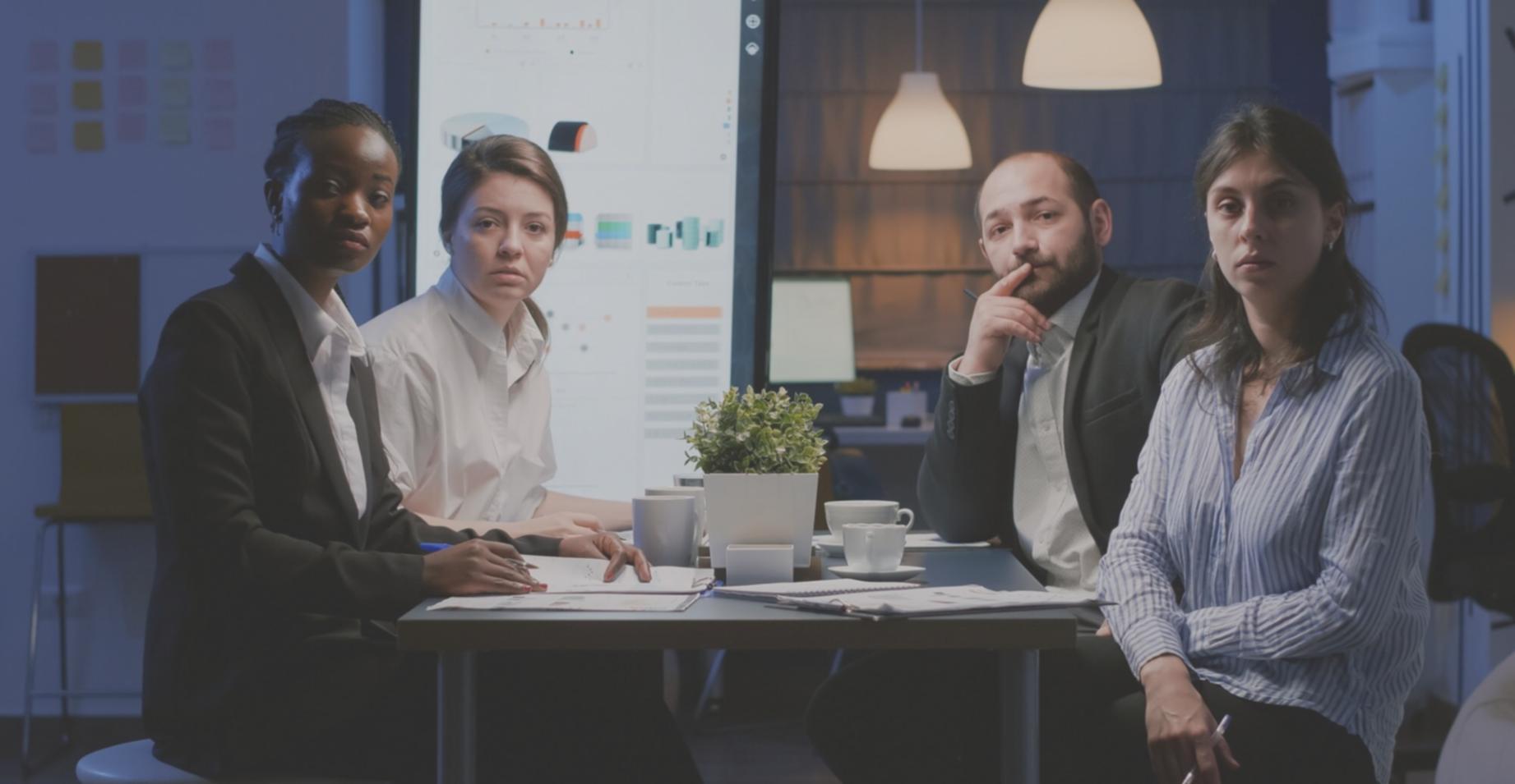 Equipa de consultores financeiros